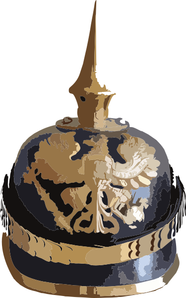 Datei:2020 Pickelhaube Linieninfanterie Einjährig Freiwilliger Preussen.svg