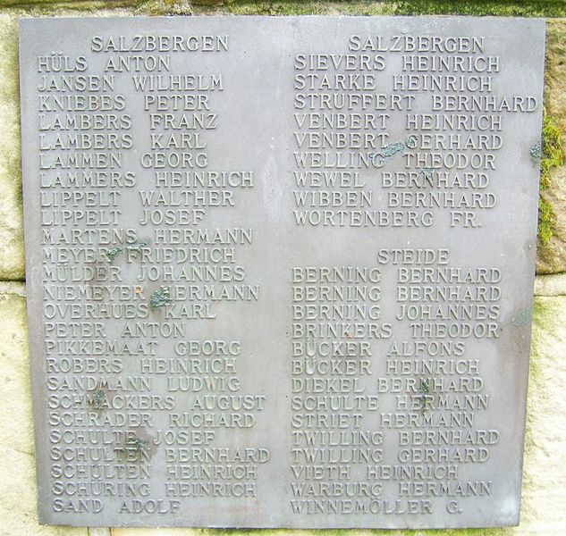 Datei:Salzbergen-Ehrenmal Weltkriege15.jpg