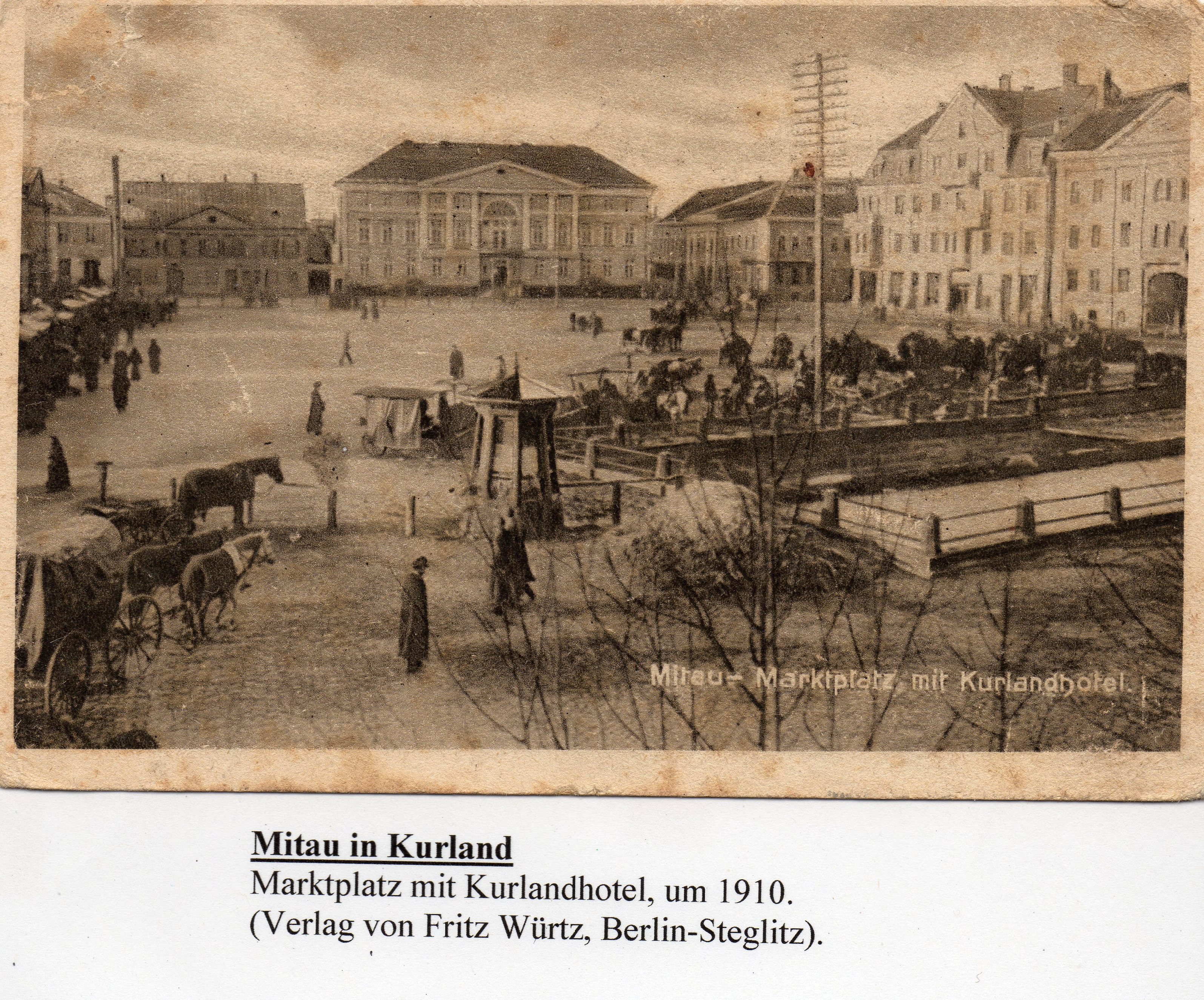 Mitau in Kurland um 1900