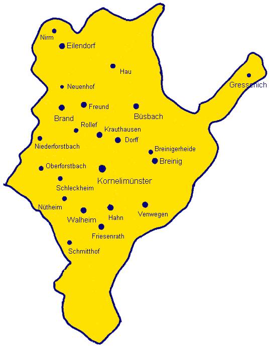 Das Territorium der Reichsabtei Kornelimünster