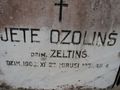 OZOLINŠ Jete geb. Zeltinš