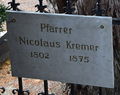 Pfarrer Nicolauz Kremer (1802-1875