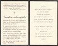 Theodor van Lengerich *23.03.1893 Emsbüren †17.01.1966 Thuine