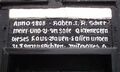 Speicher Inschrift Giebelseite vorne
