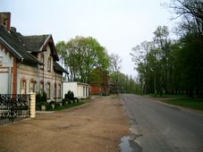 Die Bahnhofstraße in Wischwill