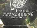 GUDAUSKIENĖ Irena geb. Rugalytė