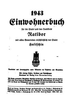 Adressbuch Ratibor 1943 Titel.djvu